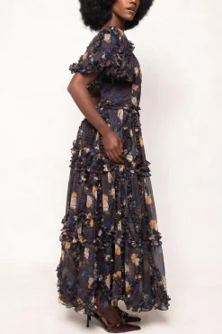 Layla Dress in Winter Floral