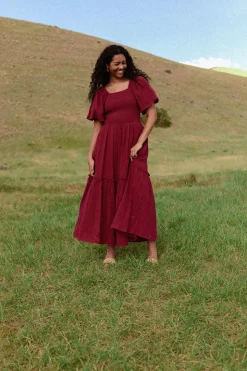 Lennon Maxi Dress in Wildberry