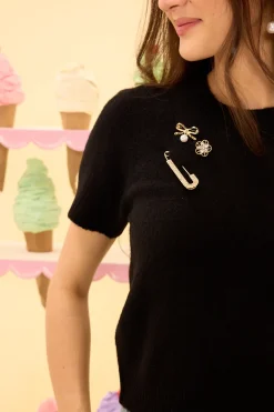 Lila Top in Black