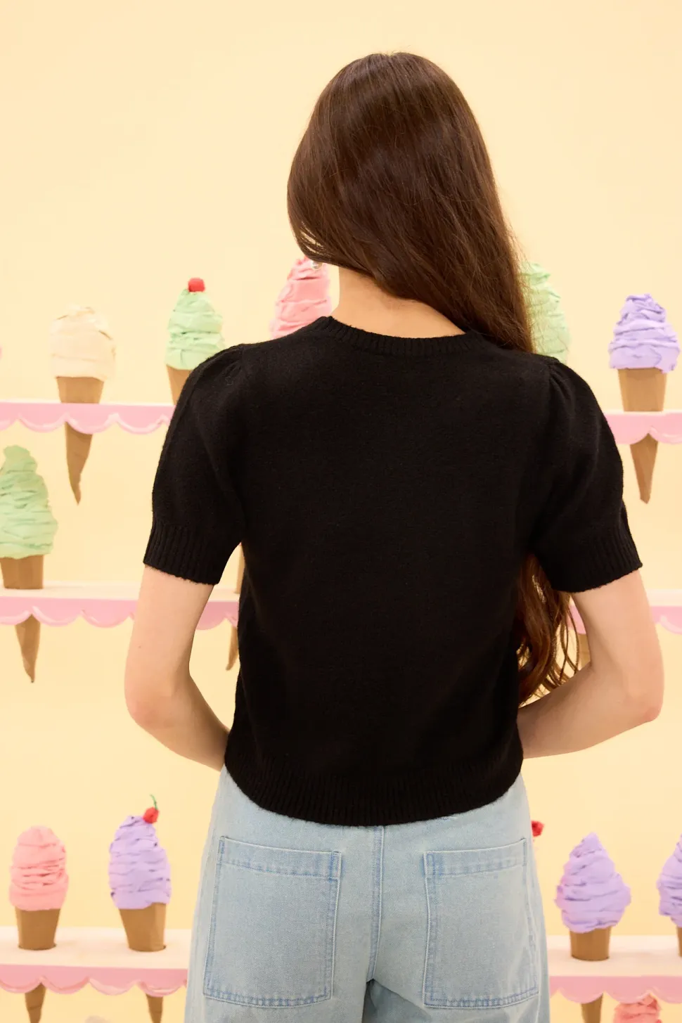 Lila Top in Black
