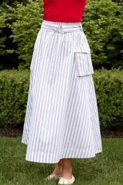 Lizzy Skirt in Heritage Stripe