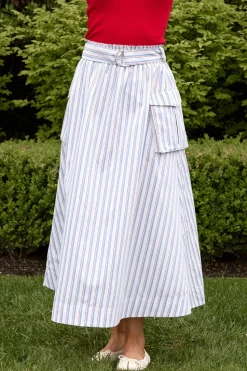 Lizzy Skirt in Heritage Stripe