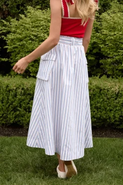 Lizzy Skirt in Heritage Stripe