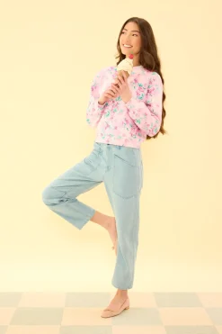 Luca Sweatshirt in Rose Trance