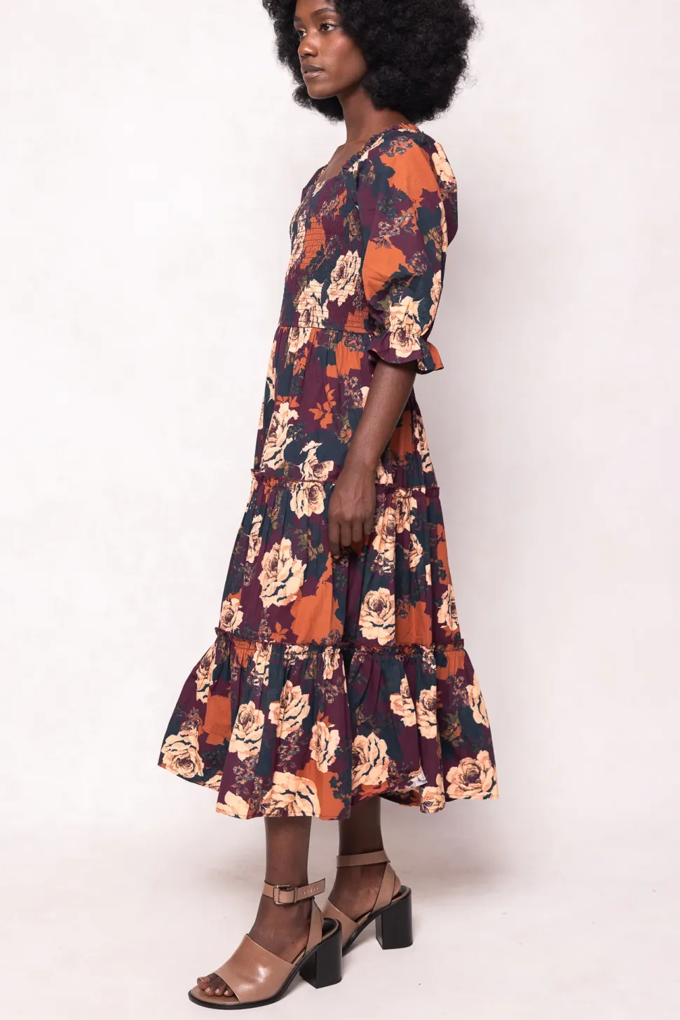 Madeline Dress in Equinox Rose