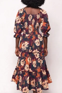 Madeline Dress in Equinox Rose