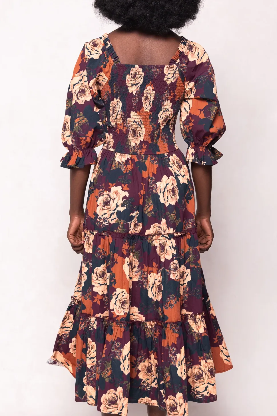 Madeline Dress in Equinox Rose
