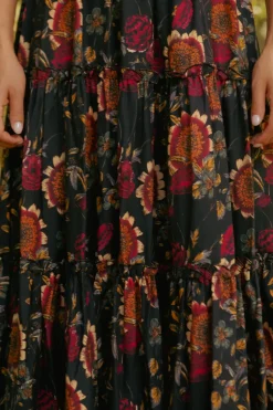 Madeline Dress in Moody Sunflower
