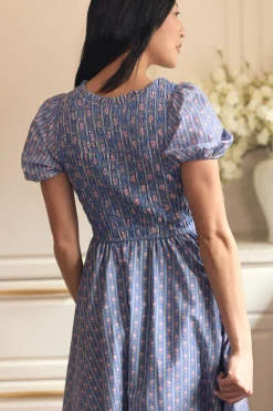 Mariah Dress in Linear Print