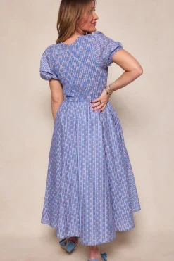 Mariah Dress in Linear Print