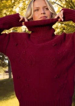 Megan Sweater in Burgundy