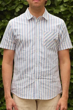 Mens James Shirt in Heritage Stripe
