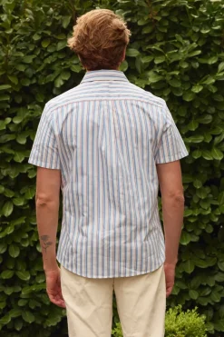 Mens James Shirt in Heritage Stripe
