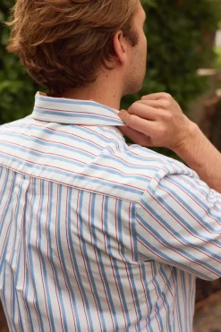 Mens James Shirt in Heritage Stripe
