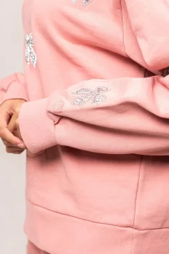 Micah Crew Neck Sweatshirt in Pink & Bows
