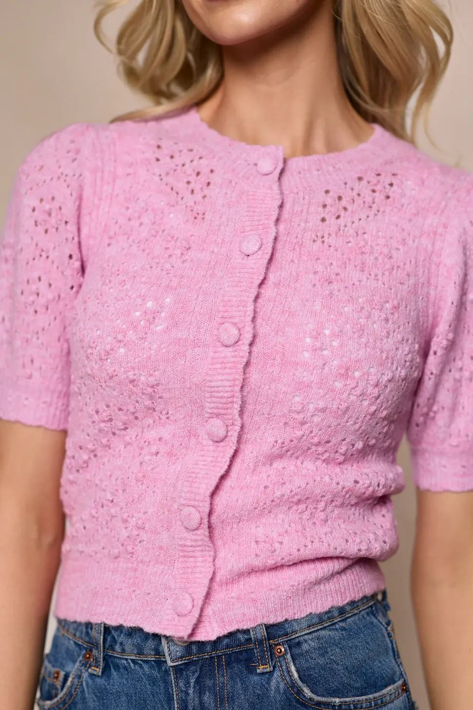Michaela Cardigan in Pink