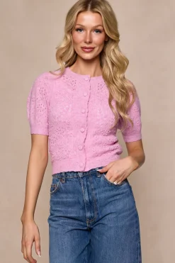 Michaela Cardigan in Pink