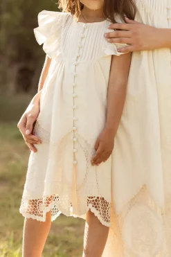 Mini Abigail Dress in Antique Ivory