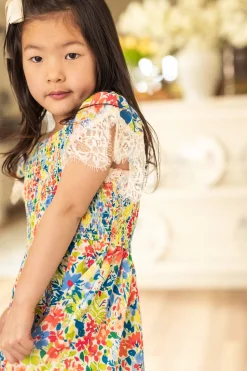 Mini Ada Dress in Vibrant Yarrow Print