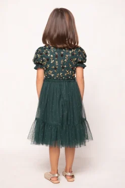 Mini Adara Dress in Green
