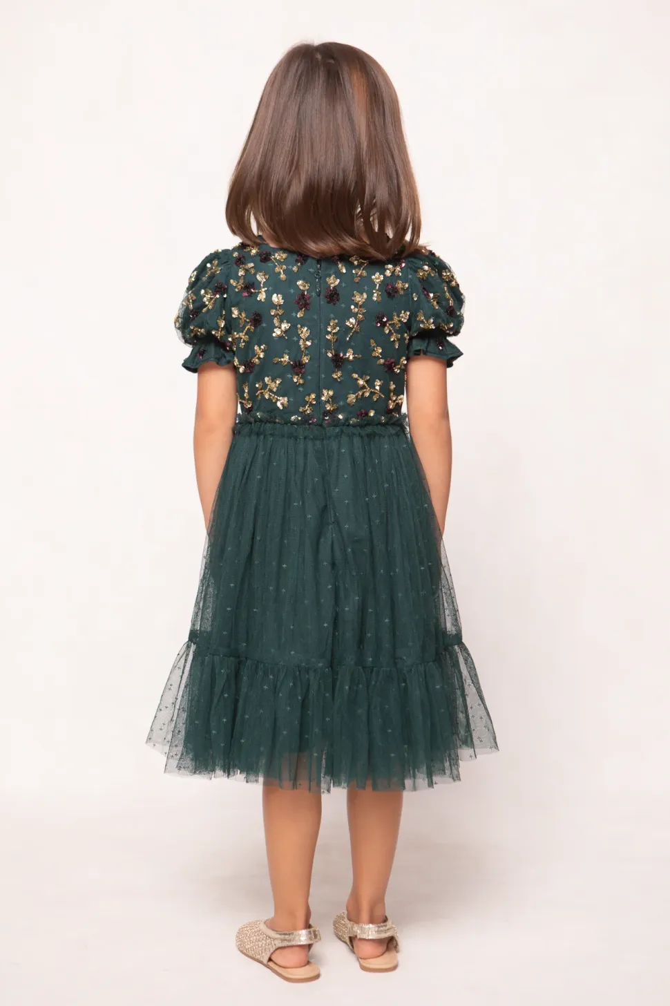 Mini Adara Dress in Green