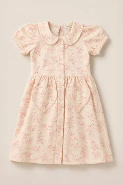 Mini Alayna Play Dress in Banana Creme Aquarelle Fleur