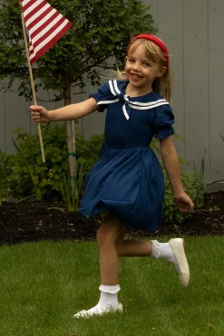 Mini Alice Dress in Navy