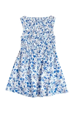 Mini Ana Dress in Ditsy Cobalt Floral