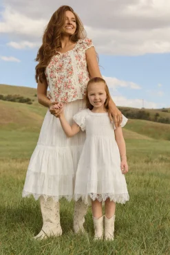 Mini Annalise Dress in Reverie Dobby