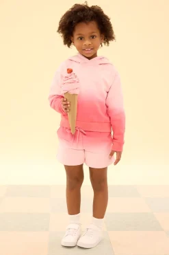 Mini Ash Hoodie in Pink Ombre