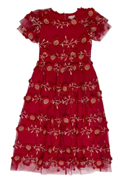 Mini Athena Dress in Red