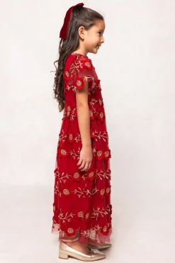 Mini Athena Dress in Red
