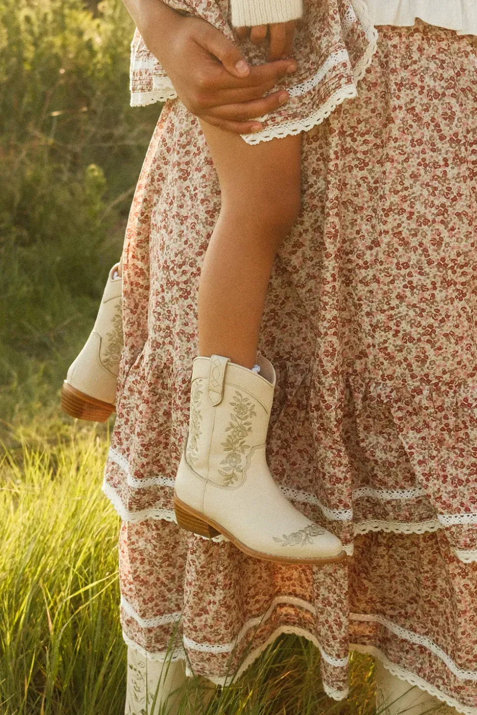 Mini Avery Boot in Cream