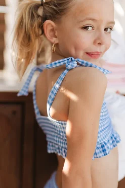 Mini Brandi Bandeau Top in Blakely Gingham