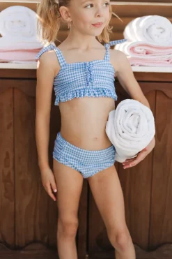 Mini Brandi Bandeau Top in Blakely Gingham