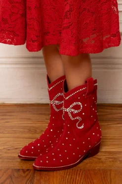 Mini Channing Bootie in Red