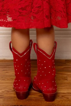 Mini Channing Bootie in Red