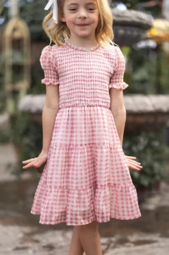 Mini Cordelia Dress in Desert Rose Gingham