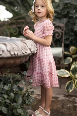 Mini Cordelia Dress in Desert Rose Gingham