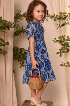 Mini Cordelia Dress in Trellis Foulard