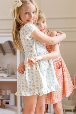Mini Dream Play Dress in Ivory Porcelain Fleur