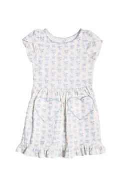 Mini Dream Play Dress in Ivory Porcelain Fleur