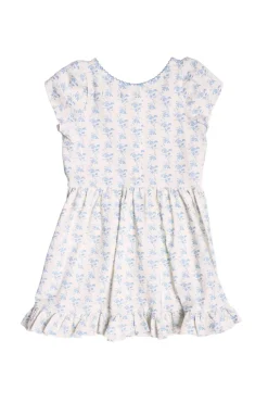 Mini Dream Play Dress in Ivory Porcelain Fleur