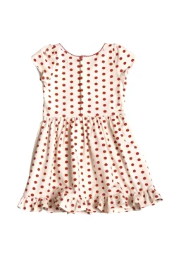 Mini Dream Play Dress in Red Polka Dot