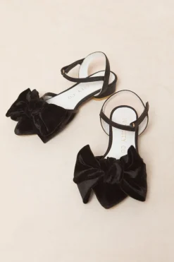 Mini Eloise Bow Heel in Black