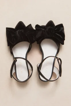 Mini Eloise Bow Heel in Black