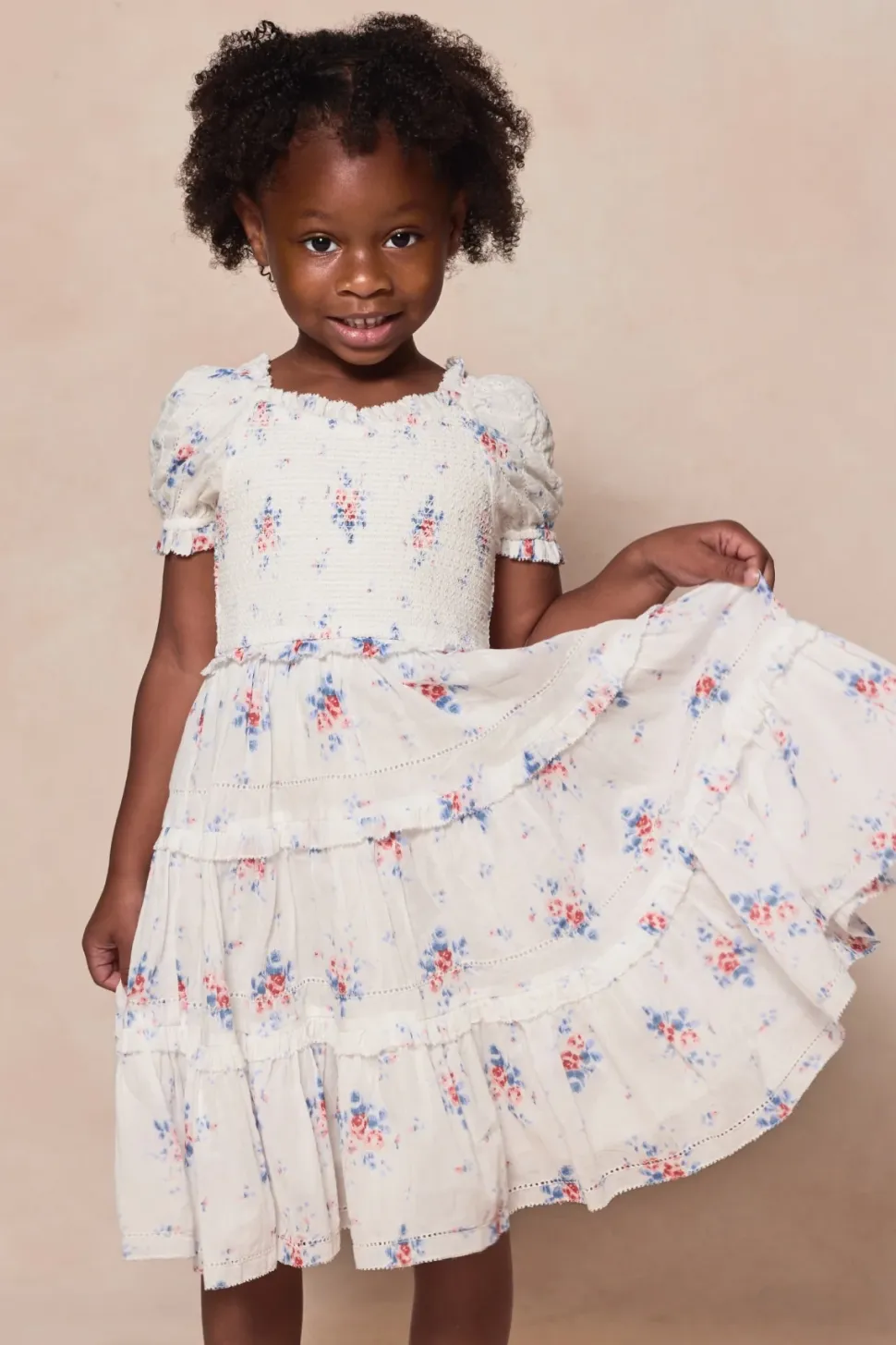 Mini Emily Dress in Heritage Soft Ditsy Floral