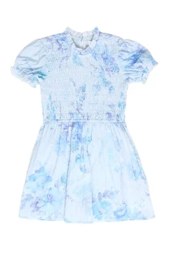 Mini Flynn Dress in Aquarelle Fleur