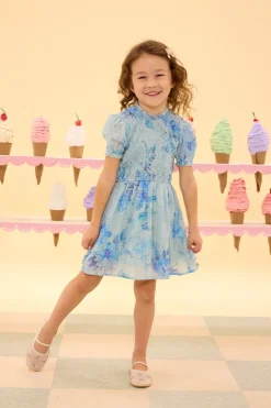 Mini Flynn Dress in Aquarelle Fleur