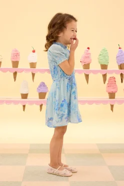 Mini Flynn Dress in Aquarelle Fleur